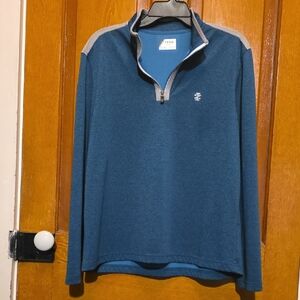 Men's Teal Zip-Up Sweater